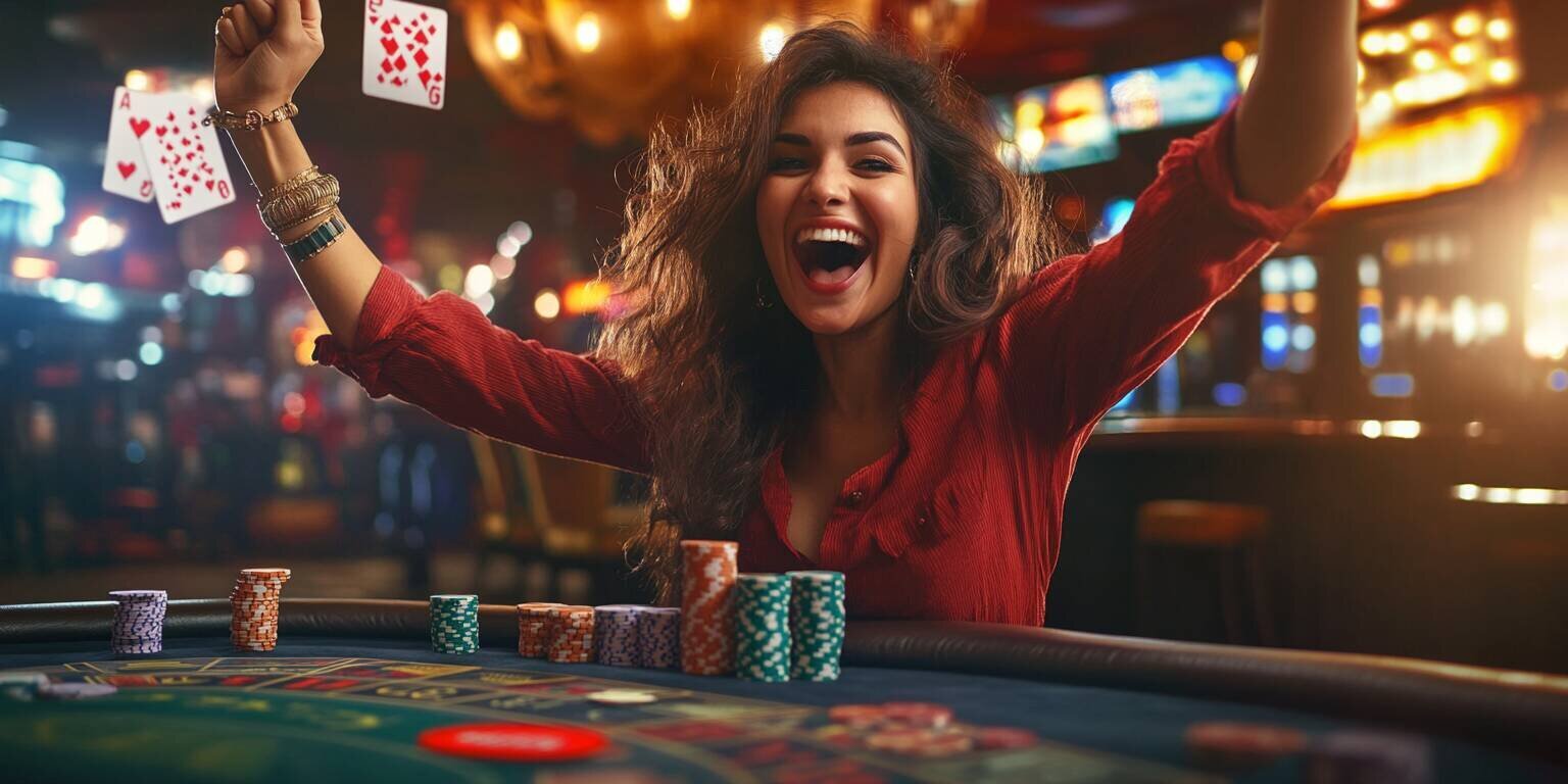 Woman playing Teen Patti at Lucky 35